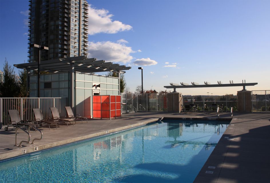 Outdoor swimming pool area