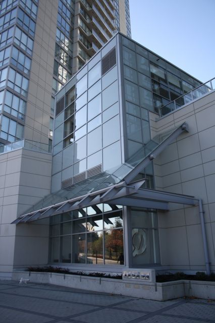 exterior glass and steel structure