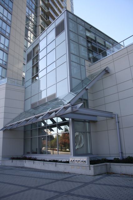 glass and steel exterior structure